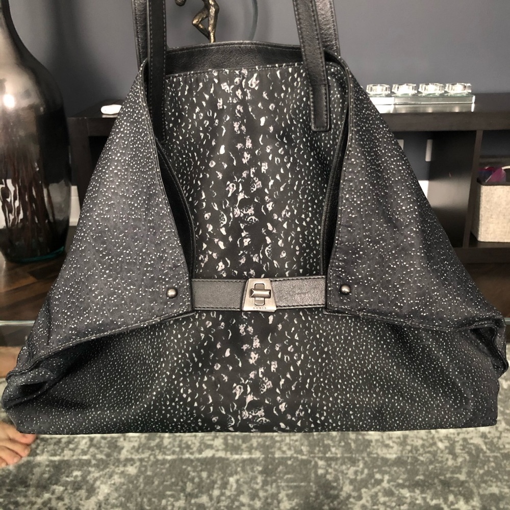 Akris Medium Nylon Convertible Satchel